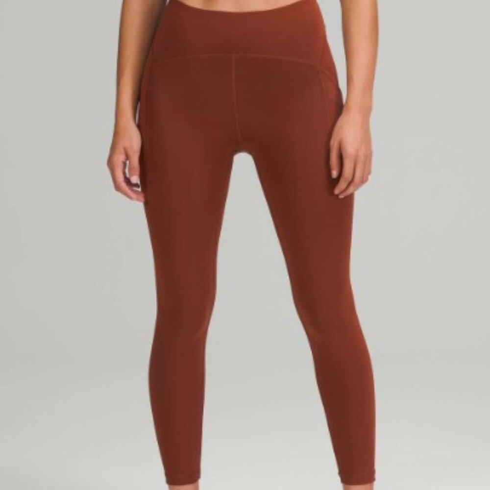 Lululemon Power Thru High-Rise Date Brown